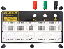 Load image into Gallery viewer, 840 Tie Point Solderless Breadboard with Metal Backplate, 3 Binding Posts