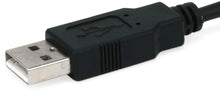 Load image into Gallery viewer, USB Type "A" Male to Micro USB Type "B" 2.0 Cable, 1.5 Feet Length, Black Color, 28AWG