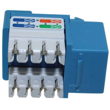 Load image into Gallery viewer, Cat5e Keystone Jack, Krone, 90 Degree by PI Manufacturing (Blue)