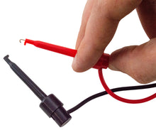 Load image into Gallery viewer, 36-inch Minigrabber IC Hook to Male Pin for Breadboard, Includes 1 Red and 1 Black Lead