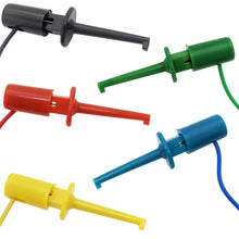 Load image into Gallery viewer, 5 Piece Minigrabber to Minigrabber IC Hook Test Lead Set (Includes 5 Different Color Leads)