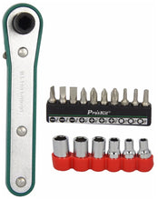 Load image into Gallery viewer, Pro'sKit 17 Piece Offset Ratchet Screwdriver and Socket Set (1PK-202B)