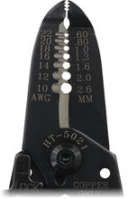 Load image into Gallery viewer, Multifunction Wire Stripper and Cutter for Solid 10 to 22 AWG and Stranded 12 to 24 AWG