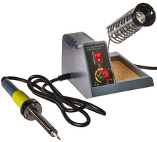 Load image into Gallery viewer, Variable Temperature Soldering Station, 5 to 40 Watt, Includes Iron with 1.5 mm Pointed Tip and Cleaning Sponge