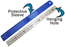 Load image into Gallery viewer, 5 Pack Stainless Steel 12" / 30cm Rulers - Imperial Inches and Metric Millimeters