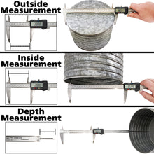 Load image into Gallery viewer, 12-Inch Stainless Steel Electronic LCD Digital Vernier Caliper Gauge Micrometer with Carrying Case, Silver