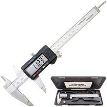 Load image into Gallery viewer, 6-inch Digital Caliper - Measures Inside, Outside, Depth, and Step from .001" to 6" (0.01mm to 150mm), Inches and Millimeters Conversion, Includes Carrying Case