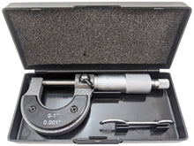 Load image into Gallery viewer, 0-1" SAE Analog Micrometer with Storage Case, 0.001 Inch Accuracy