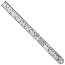 Load image into Gallery viewer, Enkay 12-Inch / 30cm Steel Ruler with 1/8", 1/16", 1/32", and 1/64" Markings (769-C)