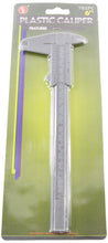Load image into Gallery viewer, 6" Plastic Caliper, Inches and Metric, 0.001" and 0.01 mm Resolution