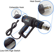 Load image into Gallery viewer, 1,200 Watt Dual Temperature Deluxe Heat Gun, 600° F or 1,000° F