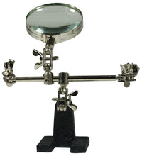 Load image into Gallery viewer, Adjustable Helping Hand with Magnifying Glass, Holds Your PCBs and Projects in an Exact Position