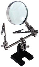 Load image into Gallery viewer, Adjustable Helping Hand with Magnifying Glass, Holds Your PCBs and Projects in an Exact Position