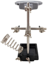 Load image into Gallery viewer, Helping Hand Project Holder with 2x Magnifier, LED Lights, Soldering Iron Holder, and Sturdy Iron Base