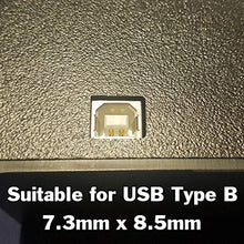 Load image into Gallery viewer, 10 Pack of USB Type B Dust Protector Cover Cap Plugs USB-B (Black)