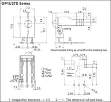 Load image into Gallery viewer, Sharp GP1U27S Compact IR Detecting Unit for Remote Control, 40 B.P.F.