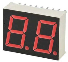 Load image into Gallery viewer, Common Anode 2 Digit 18 Pin Red LED 7-Segment Display