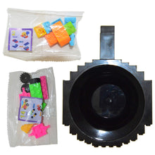 Load image into Gallery viewer, Creative Build-on Brick Drinking Mug - BPA-free Plastic Cup, Holds 12 Ounces Coffee, Tea, Juice (Black)