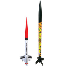 Load image into Gallery viewer, Estes 1469 Tandem-X Flying Model Rocket Launch Set - Beginner to Intermediate Skill Level Model Kit with Launch Controller and Launch Pad