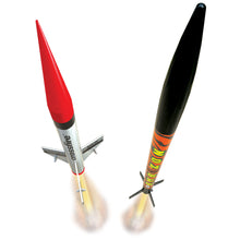 Load image into Gallery viewer, Estes 1469 Tandem-X Flying Model Rocket Launch Set - Beginner to Intermediate Skill Level Model Kit with Launch Controller and Launch Pad