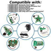 Load image into Gallery viewer, Wall Power Adapter 9V 400mA with 2.5mm Mono Male Plug (1/8"), Center Positive