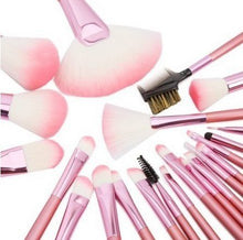 Load image into Gallery viewer, 22 PCS Professional Makeup Brush Set Case (Pink)