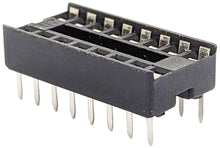 Load image into Gallery viewer, 16 Pin Solder Tail Low Profile DIP IC Socket, 2.54mm Pitch, 7.6mm Row to Row Distance
