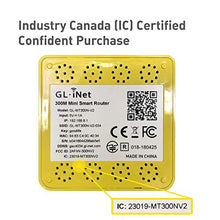 Load image into Gallery viewer, GL.iNET GL-MT300N-V2 Wireless Mini Portable Travel Router, Mobile Hotspot in Pocket, WiFi Repeater Bridge, Range Extender, OpenVPN Client, 300Mbps High Performance, 128MB RAM