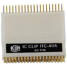 Load image into Gallery viewer, 40 Pin Gold Plated IC Test Clip, 0.1" Pin Spacing