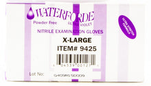 Load image into Gallery viewer, Waterforde 100 Count X-Large Powder-Free Nitrile Exam Gloves – 4 Mil