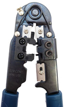 Load image into Gallery viewer, Modular Plug Crimper for 8P8C / RJ45 Plugs, Built-in Cable Stripper and Cutter
