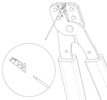 Load image into Gallery viewer, Terminal Crimper for Computer Pin, Socket D-Sub, and AWG 20-28 Non-insulated Terminals
