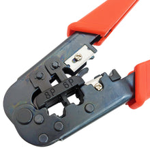 Load image into Gallery viewer, Crimping Tool for Modular Plugs RJ11/RJ12 (6P 6C) and RJ45 (8P 8C) with Built-in Wire Stripper and Cutter