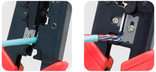 Load image into Gallery viewer, Crimping Tool for Modular Plugs RJ11/RJ12 (6P 6C) and RJ45 (8P 8C) with Built-in Wire Stripper and Cutter