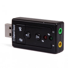 Load image into Gallery viewer, USB External Sound Card Audio Adapter with Headphone Output and Microphone Input