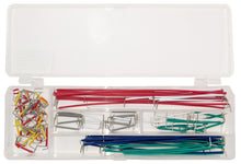 Load image into Gallery viewer, Premium Solderless Clear Breadboard with 70 Piece Jumper Wire Kit - 2,390 Tie Points, 9.4" x 7.7", 4 Binding Posts