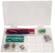 Load image into Gallery viewer, 350 Piece Breadboard Jumper Wire Kit with Plastic Storage Case, Assorted Lengths and Colors