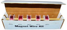 Load image into Gallery viewer, Assorted Gauges Magnet Wire Kit - Enamel Coated Copper Wire (5 Spools - 22, 24, 28, 30 & 32 AWG)
