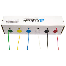 Load image into Gallery viewer, Stranded 22 Gauge Hook Up Wire Kit - Includes 6 Different Color 25 Foot Spools, Tinned Copper, PVC Insulated