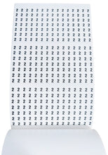 Load image into Gallery viewer, 1,800 Piece Wire Marker Labels - Includes Numbers 0 Through 9, Self-Adhesive Cloth Markers, Made in USA (WMB-0200)