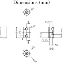 Load image into Gallery viewer, 5 Pack 4.3mm to 5.6mm Metal Coupling Connector with Set Screws for Robotics / RC Motor Axle, 19.1mm Length, Silver Color