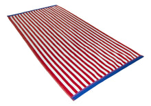 Load image into Gallery viewer, Friends & Home Red Thin Stripe Cabana Towel (100% Cotton, 30" x 60", GSM 425)