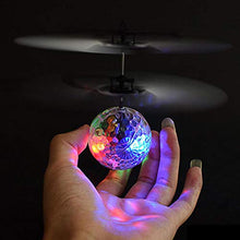 Load image into Gallery viewer, Magic Flying Hover Disco Ball with Colorful Lights, Fun Helicopter Gadget Toy Hovers Above Your Hand by Infrared Induction, Suitable for Indoor and Outdoor Use, USB Rechargeable