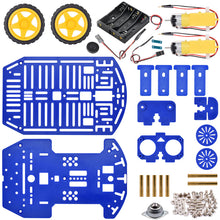 Load image into Gallery viewer, Magician Chassis with Motors and Wheel Encoder Kit for Arduino, Micro:bit, Raspberry Pi (4.33" x 6.89" x 3.15")