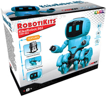 Load image into Gallery viewer, OWI Inc KikoRobot.962 | 192 Piece Do-It-Yourself Robot Kit with Infrared Sensor and Artificial Intelligence - AI Mode or Follow-Me Mode Using I/R