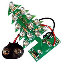 Load image into Gallery viewer, Colorful Flashing Christmas Tree Soldering Kit (Beginner Level)