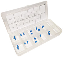 Load image into Gallery viewer, 20 Piece Single Turn Cermet Potentiometer Assortment, 10 Different Values 500 to 1M ohms, 1/2 Watt - Includes Storage Case