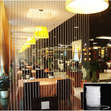 Load image into Gallery viewer, 99 Feet of Stringed Crystal-Like Clear Beads on a Spool for Art & Craft, Centerpieces, Bridal Bouquets, Garlands, Beaded Curtains, Wedding Backdrops