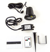 Load image into Gallery viewer, Waterproof IP65 Green and Red Star Show Multi-mode Laser Projector with IR Remote