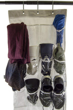 Load image into Gallery viewer, Hanging Shoe Organizer with 24 Pockets (Holds 12 Pairs)